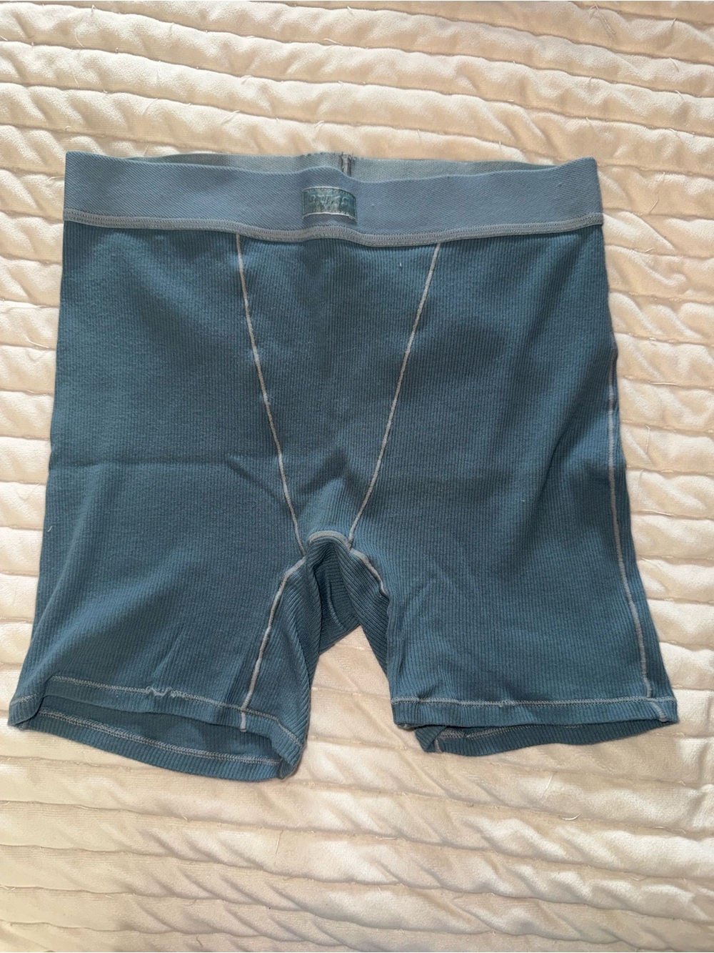 SKIMS Women's Athletic Boxer Shorts in Teal